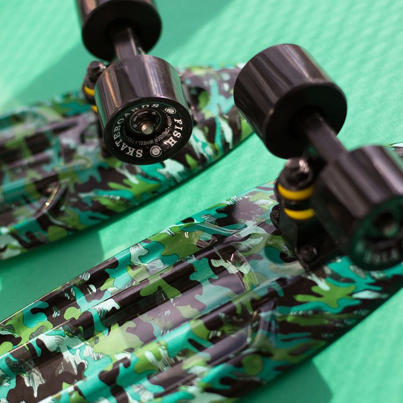 Fish Skateboards Print Camo verde FS-FB-CAM-BLA-BLA skateboard 10