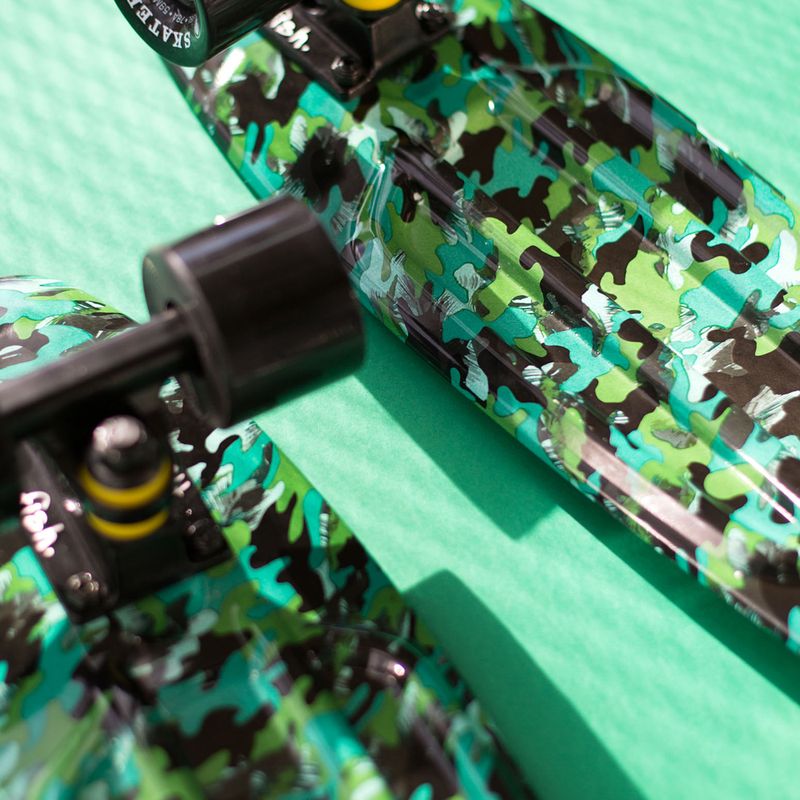 Fish Skateboards Print Camo verde FS-FB-CAM-BLA-BLA skateboard 11