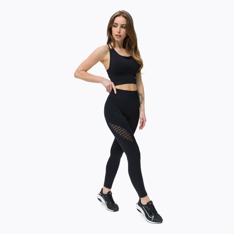 Jambiere fără cusături pentru femei Carpatree Phase Seamless negru CP-PSL-B 2