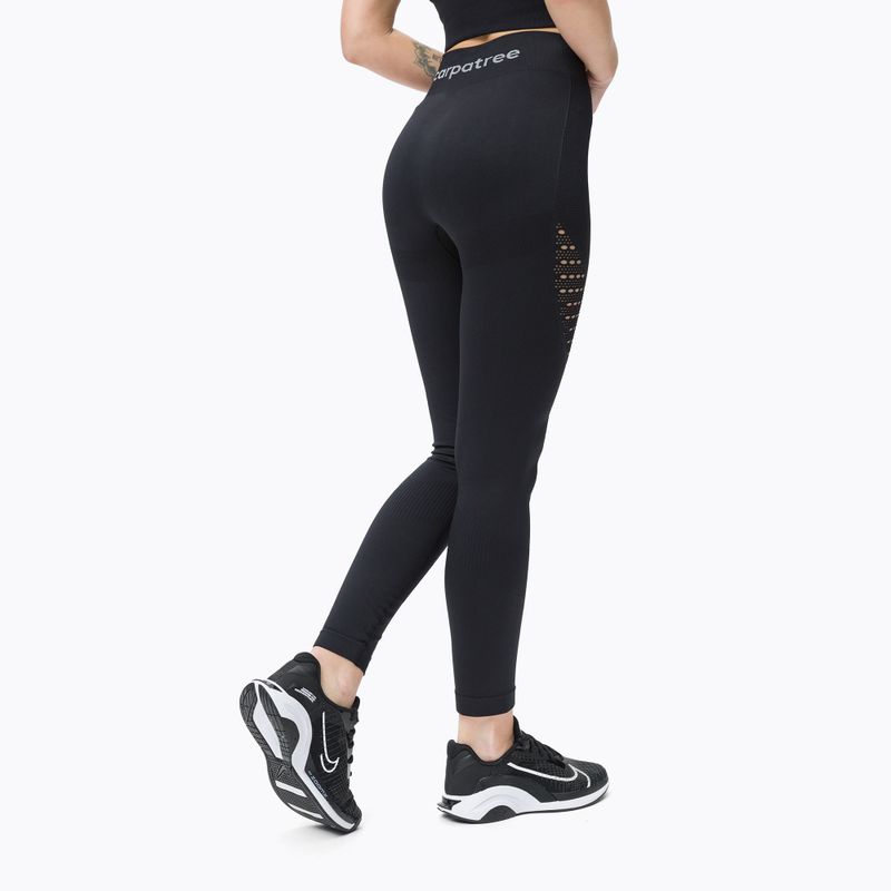 Jambiere fără cusături pentru femei Carpatree Phase Seamless negru CP-PSL-B 3