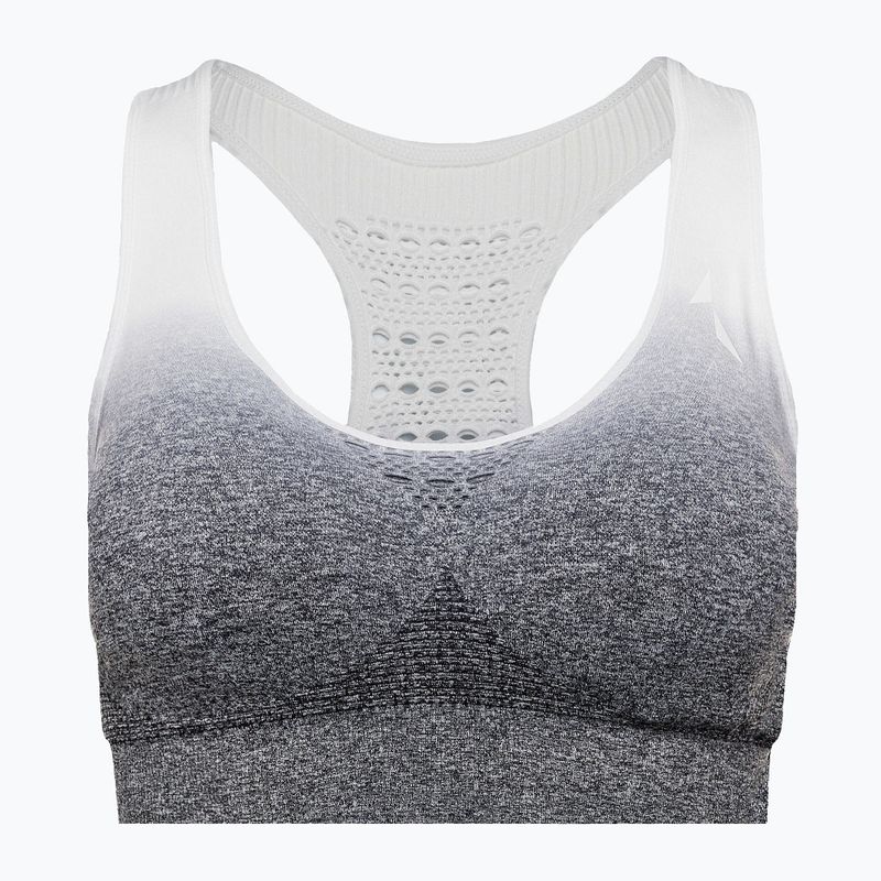 Sutien de fitness Carpatree Phase Seamless gri=alb CP-PSB-GW 5