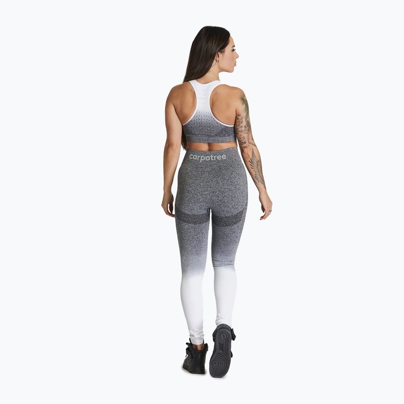 Sutien de fitness Carpatree Phase Seamless gri=alb CP-PSB-GW 4