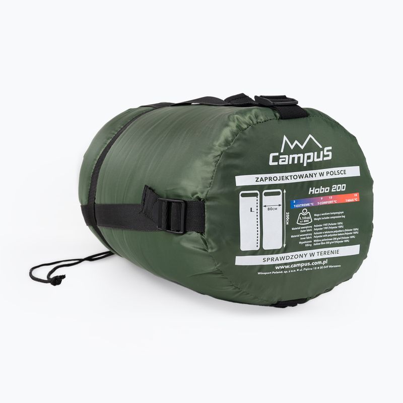 Campus Hobo 200 stânga sac de dormit verde 7