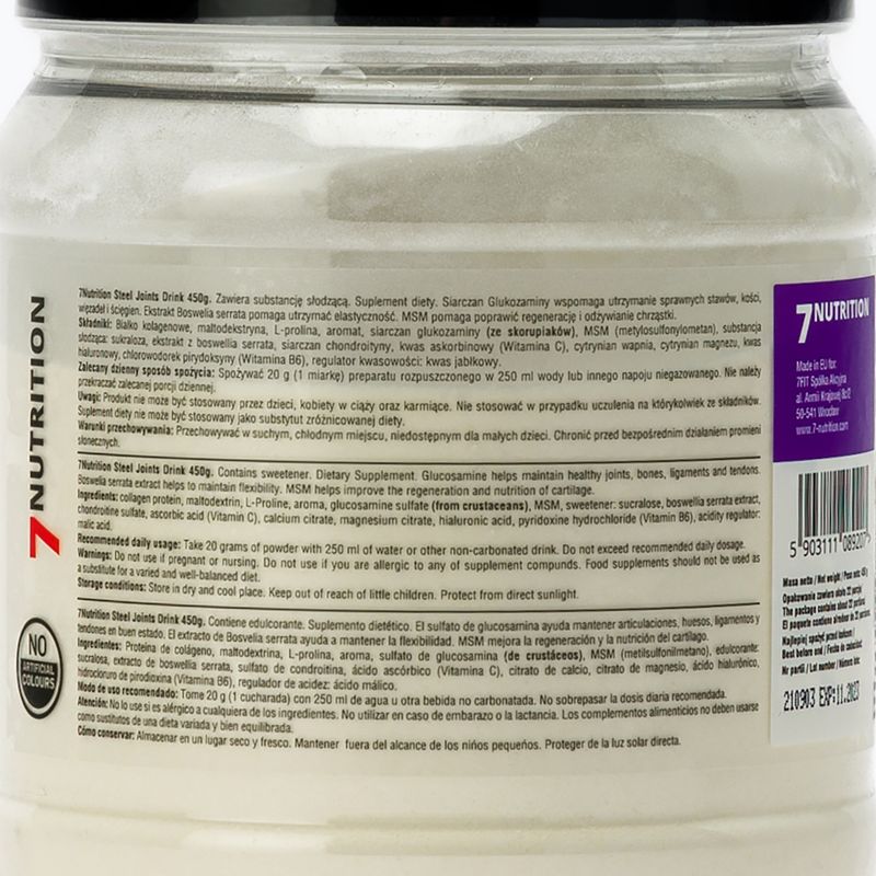 Steel Joints Drink 7Nutrition 450g regenerare articulații portocaliu 7Nu000027 2