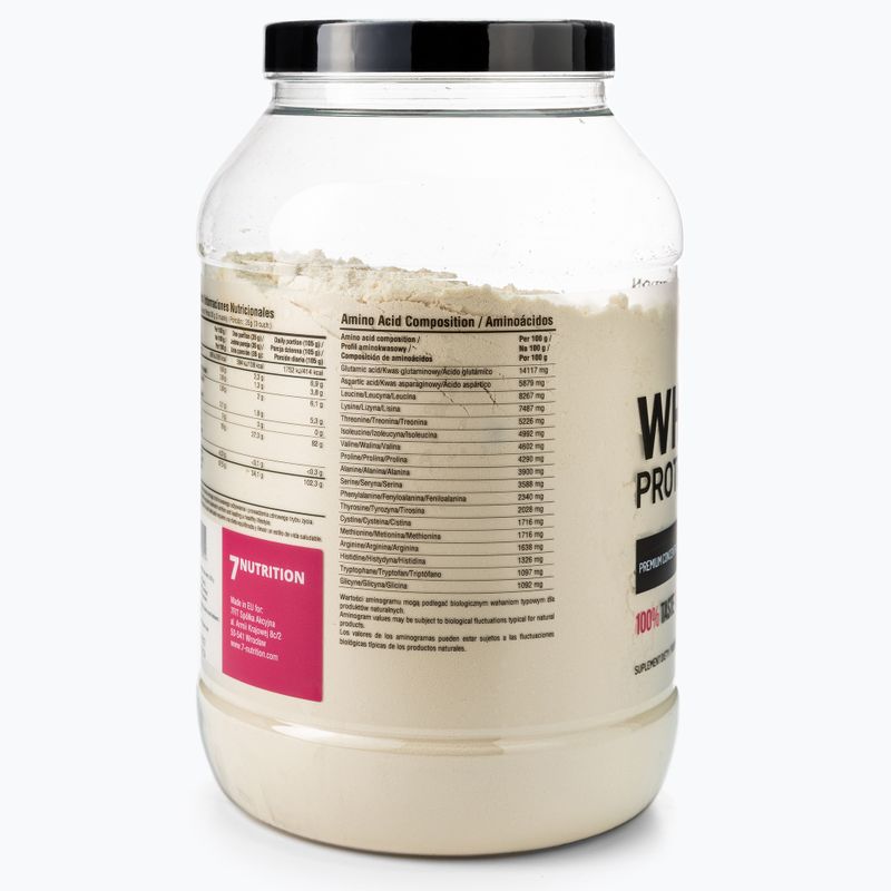 Proteină din zer 7Nutrition Protein 80 ciocolată albă cu zmeură 7Nu000308 4