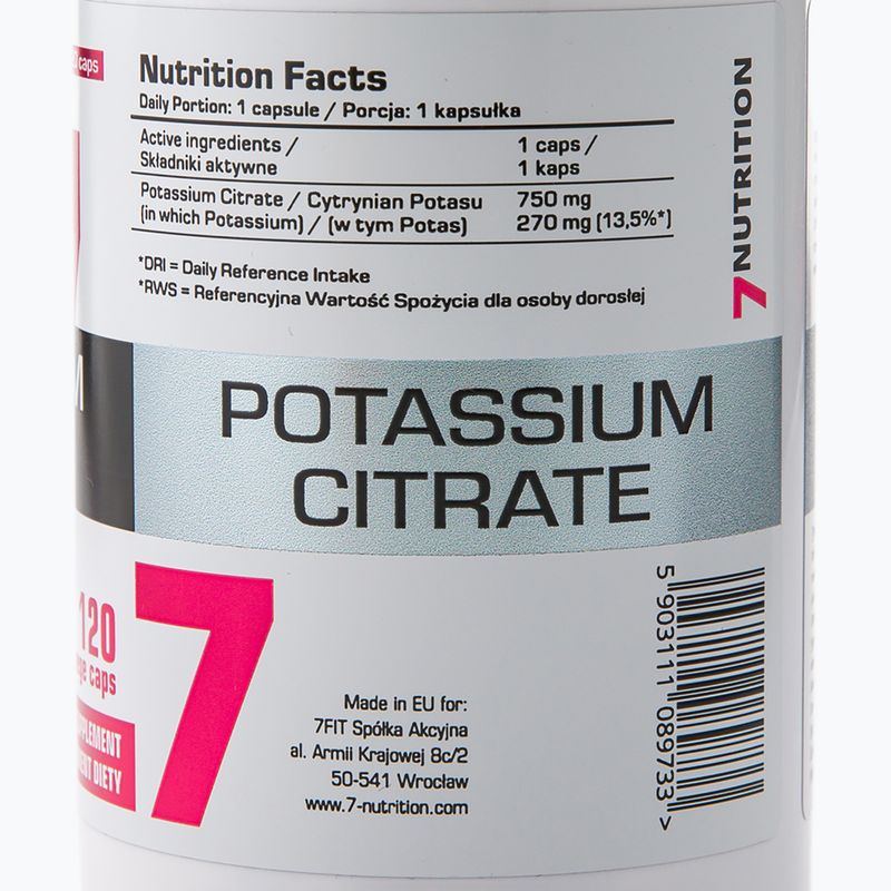 Potasiu 7Nutrition potasiu 120 capsule 7Nu000425 3