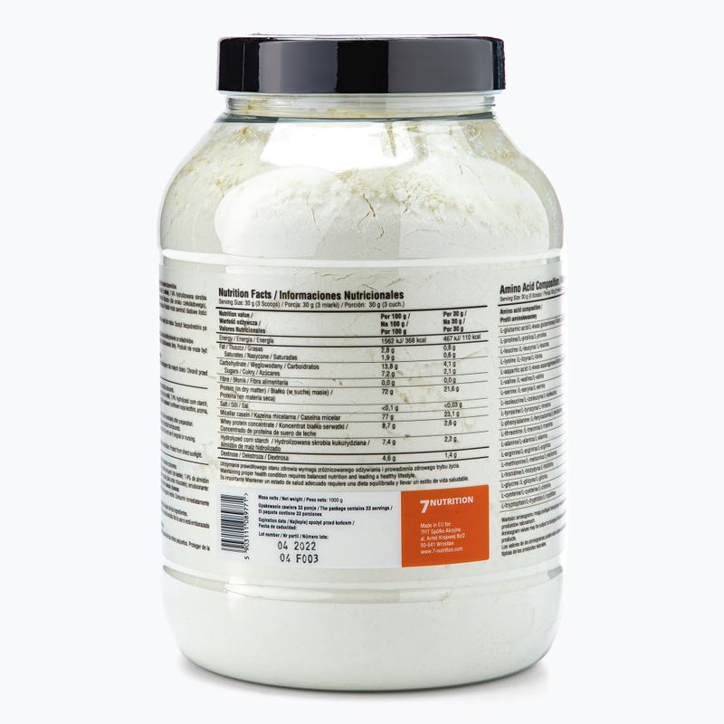7Nutrition Micellar Casein 1000g vanilie 7Nu000345 3