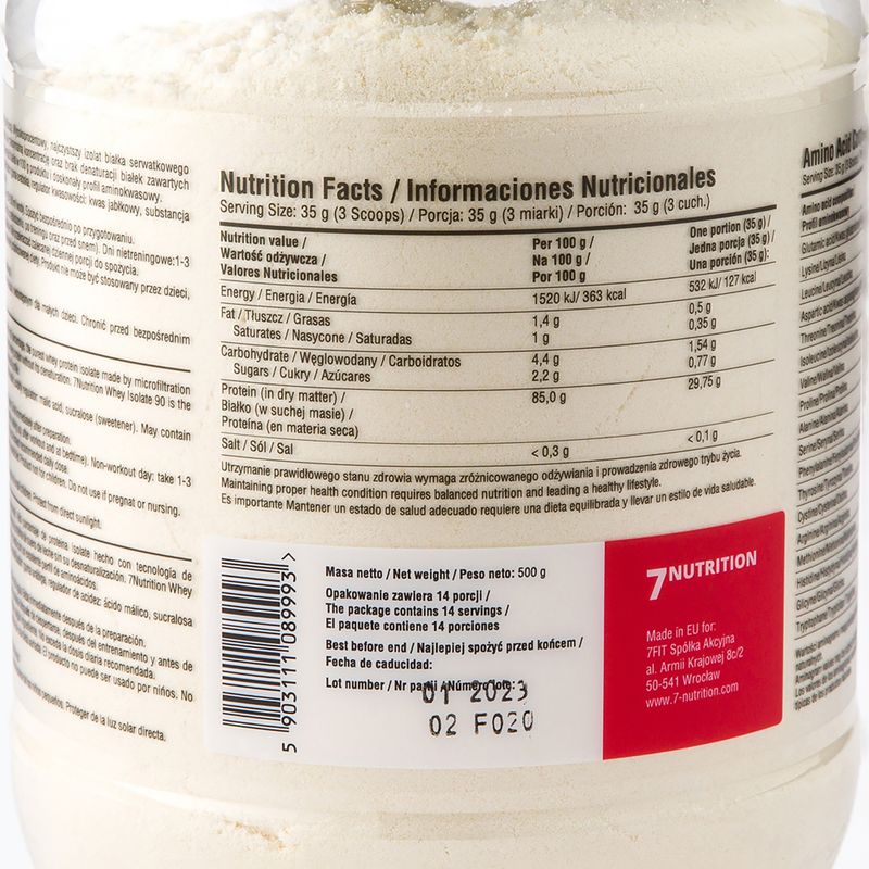 Zerul 7Nutrition Isolate 90 căpșuni-banană 7Nu000191 2