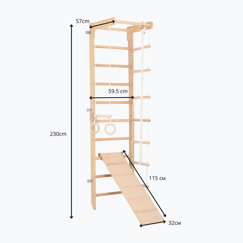 Scară de gimnastică RINAGYM SPR B+SLIDE 6