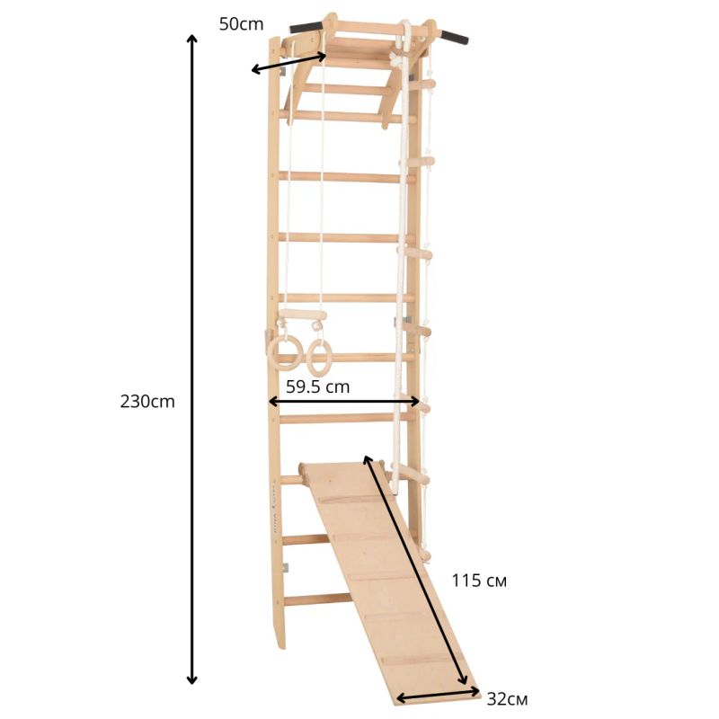 Scară de gimnastică RINAGYM SPR A+SLIDE 6