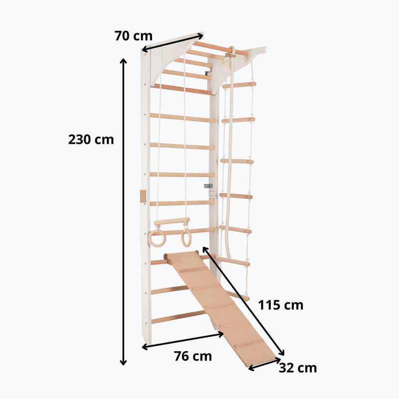 Scară de gimnastică RINAGYM Pro 3 white 6