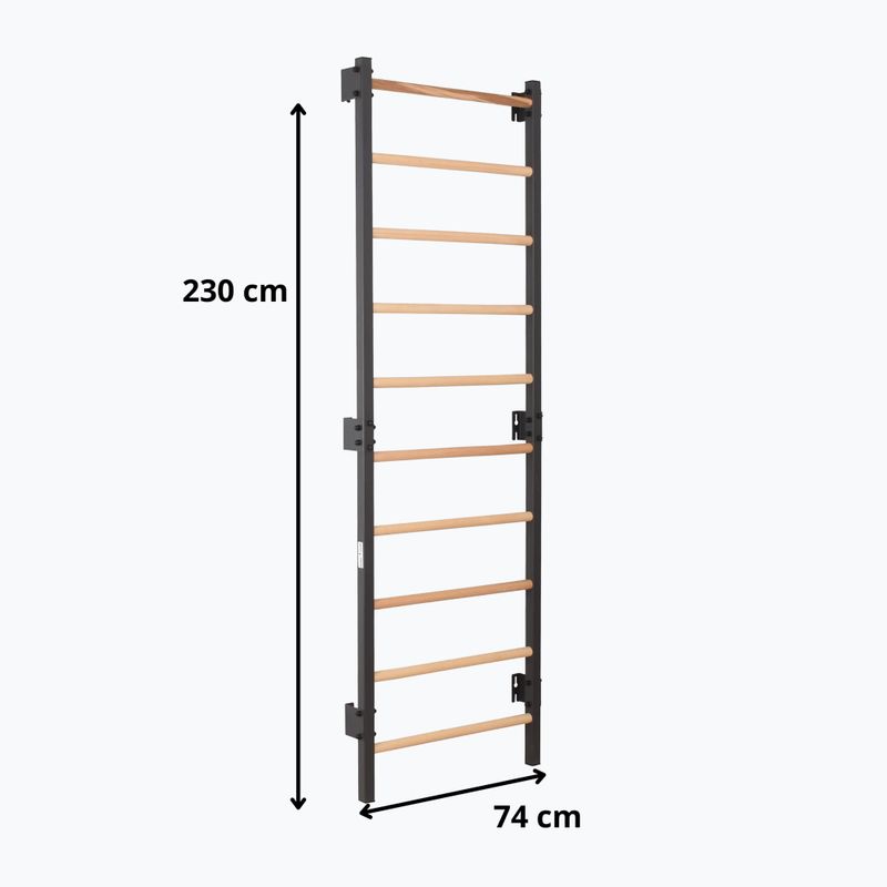 Scară de gimnastică RINAGYM Steel 1 graphit 9