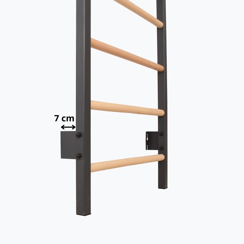 Scară de gimnastică RINAGYM Steel Kom 2 graphit/white 15