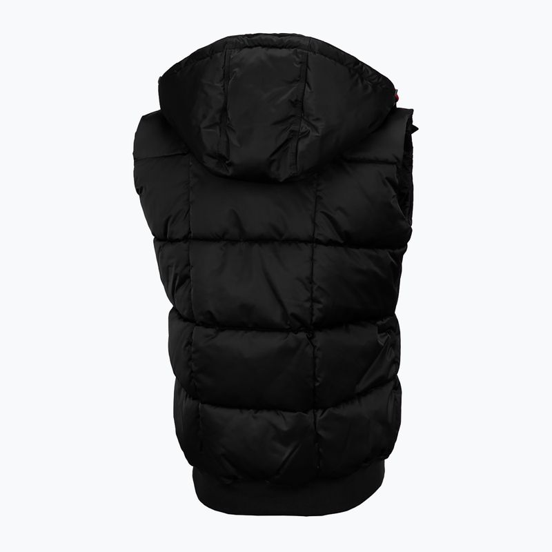 Fără mâneci pentru bărbați Pitbull West Coast Walpen Hooded black 2