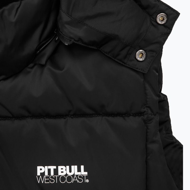 Fără mâneci pentru bărbați Pitbull West Coast Walpen Hooded black 5