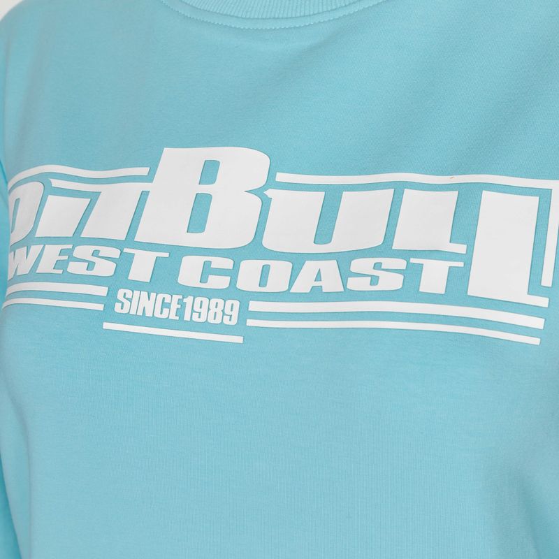 Hanorac pentru femei Pitbull West Coast Crewneck F.Terry „Boxing" turquise 3