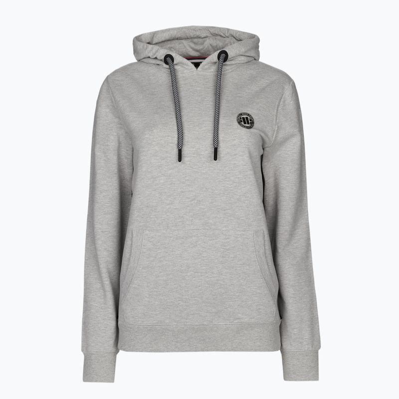 Hanorac pentru femei Pitbull West Coast Hooded F.Terry „Small Logo” grey/melange