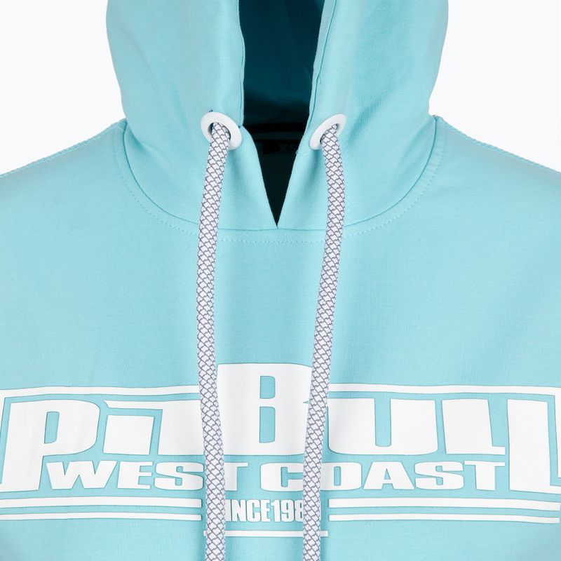 Hanorac pentru femei Pitbull West Coast Hooded F.Terry „Boxing” turquise 3