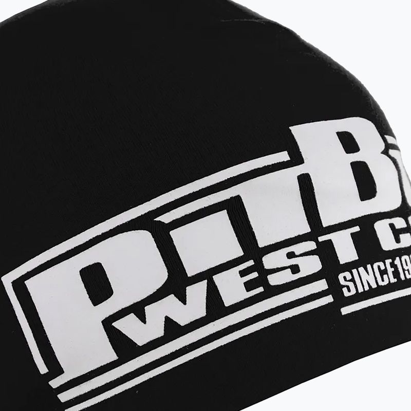 Pitbull West Coast Beanie Classic Boxing clasic de iarnă șapcă negru / alb 3