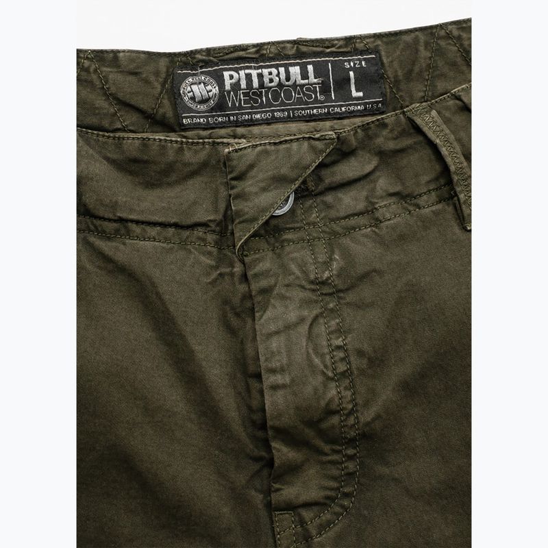 Pantaloni scurți pentru bărbați Pitbull Cargo Carver olive 3