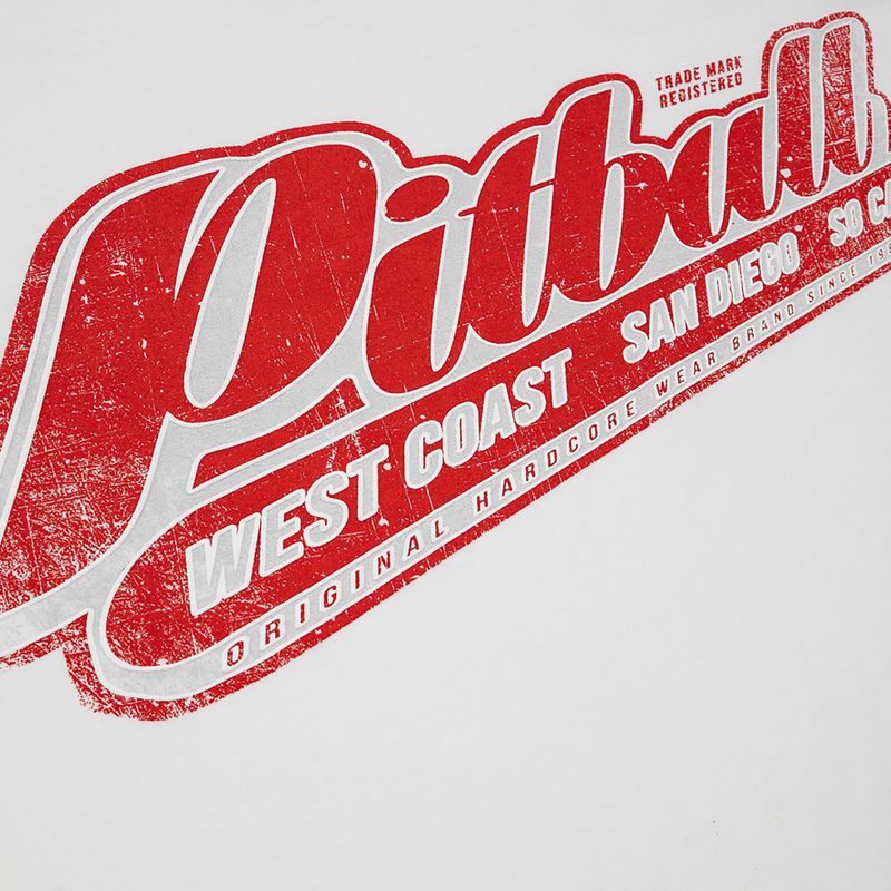 Tricou pentru bărbați Pitbull West Coast RED BRAND white 3