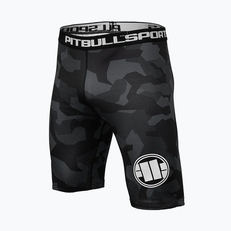 Pantaloni scurți de compresie pentru bărbați Pitbull West Coast Shorts Dillard grey camo
