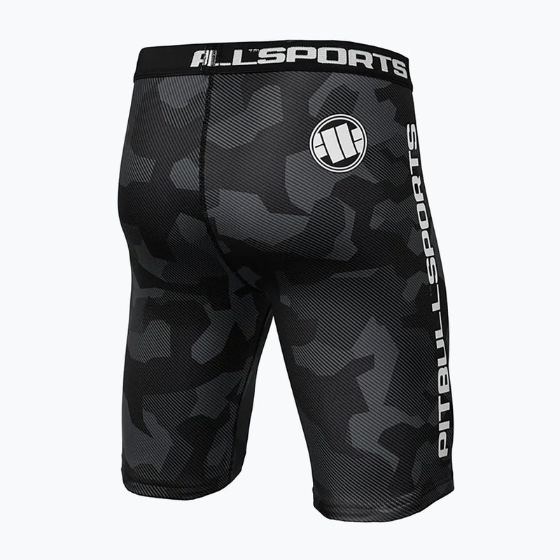 Pantaloni scurți de compresie pentru bărbați Pitbull West Coast Shorts Dillard grey camo 2