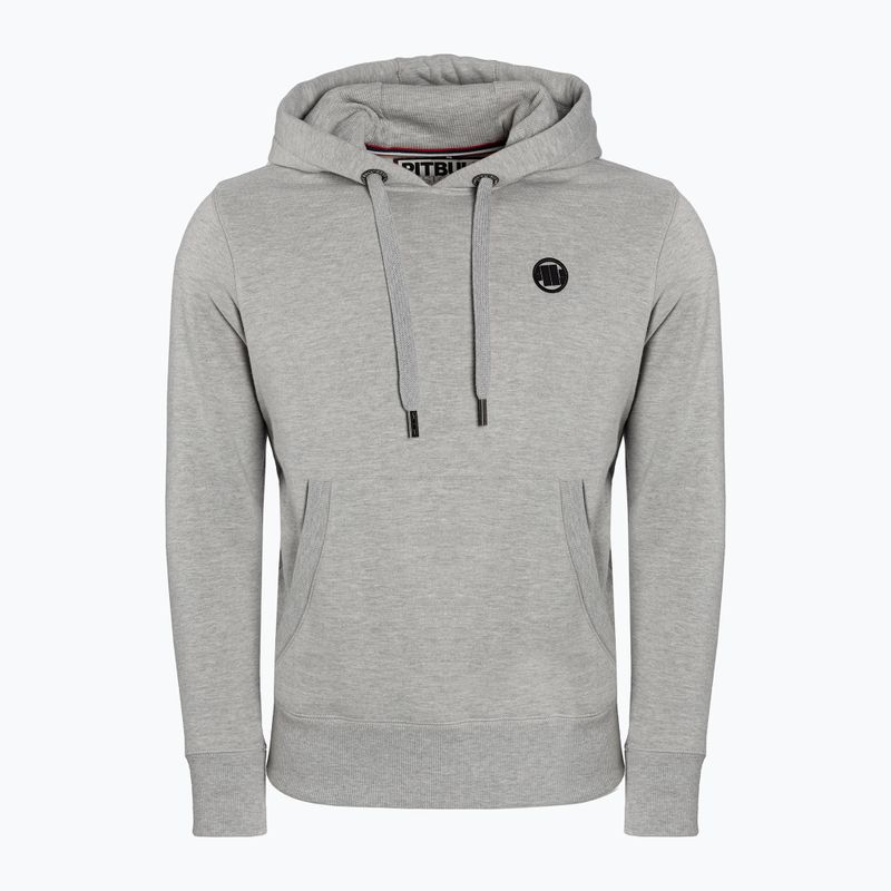 Hanorac pentru bărbați Pitbull West Coast Hooded Small Logo 21 grey/melange