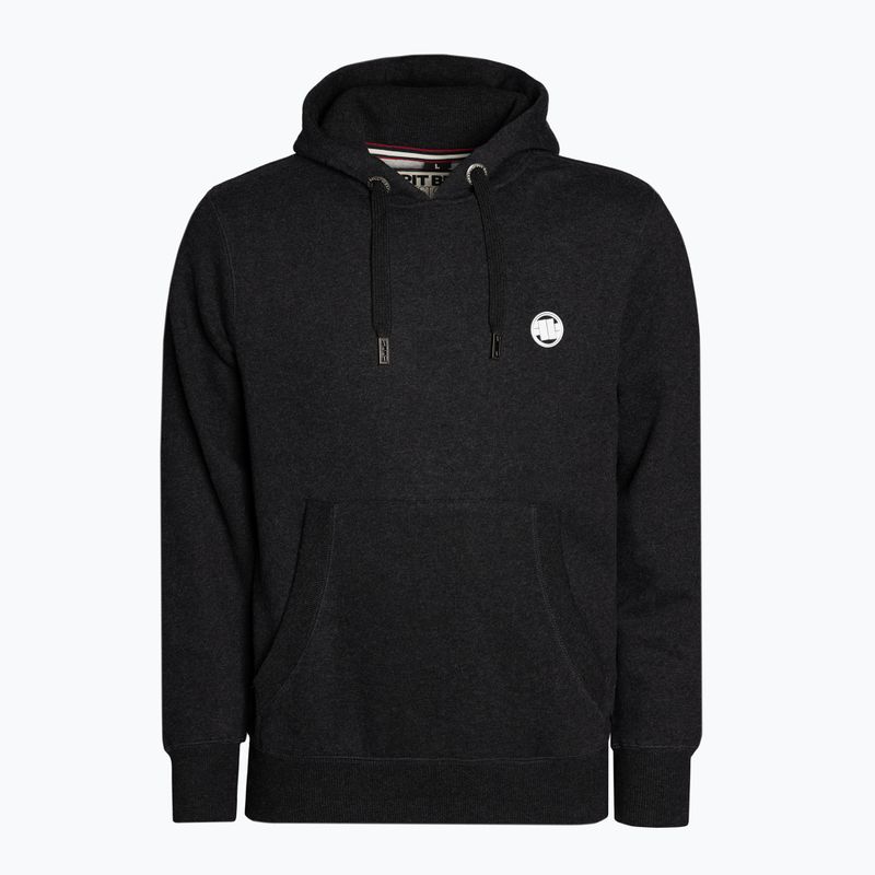 Hanorac pentru bărbați Pitbull West Coast Hooded Small Logo 21 charcoal