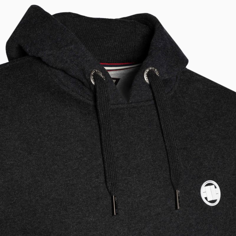 Hanorac pentru bărbați Pitbull West Coast Hooded Small Logo 21 charcoal 3