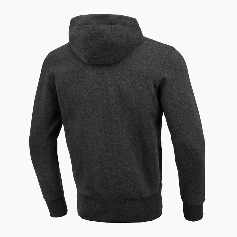 Hanorac pentru bărbați Pitbull West Coast Hooded Small Logo 21 charcoal melange 2