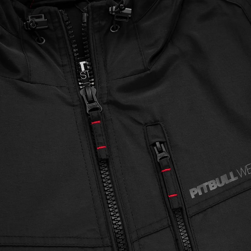 Jachetă de iarnă pentru bărbați Pitbull West Coast Spinnaker 2 Hooded black 3