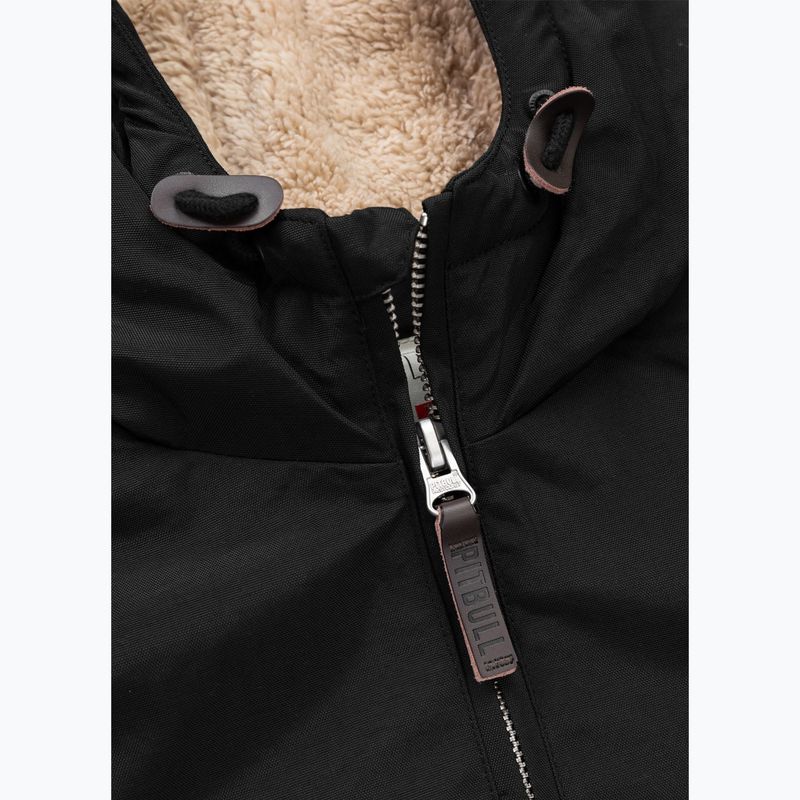 Geacă de iarnă pentru bărbați Pitbull Sherpa Hooded black 8