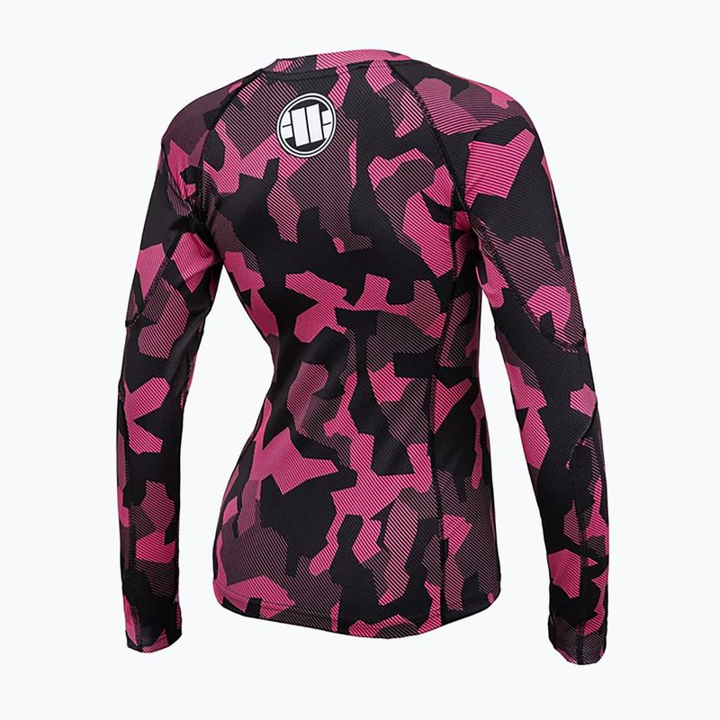 Rashguard pentru femei cu mânecă lungă Pitbull West Coast L-S Rash Dillard pink camo 2