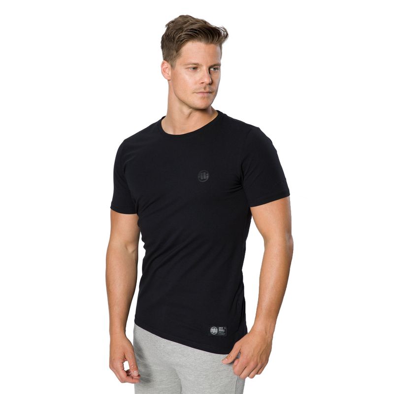Tricou pentru bărbați Pitbull West Coast Slim Fit Lycra Small Logo black