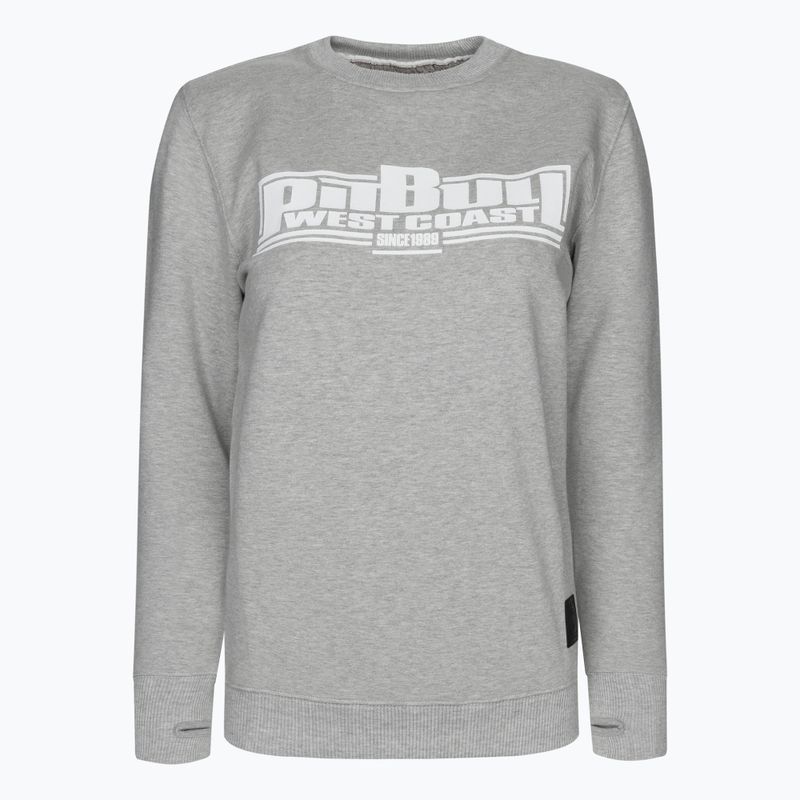 Hanorac pentru femei Pitbull West Coast Crewneck Boxing 18 grey/melange