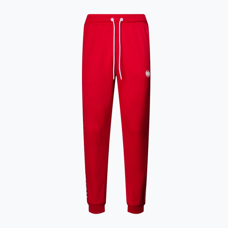 Pantaloni pentru bărbați Pitbull West Coast Oldschool Track Pants Tape Logo red