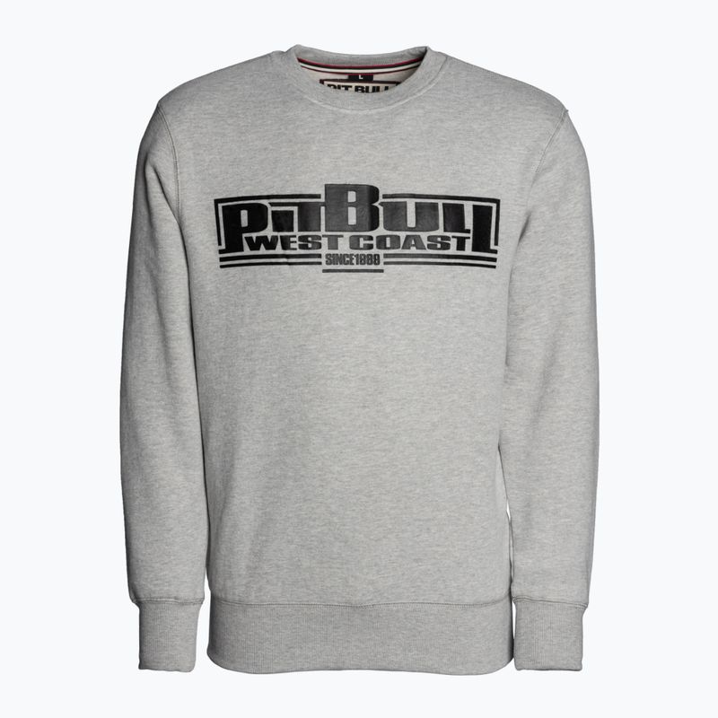Hanorac pentru bărbați Pitbull West Coast Crewneck Classic Boxing 21 grey/melange