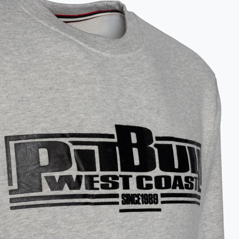 Hanorac pentru bărbați Pitbull West Coast Crewneck Classic Boxing 21 grey/melange 3