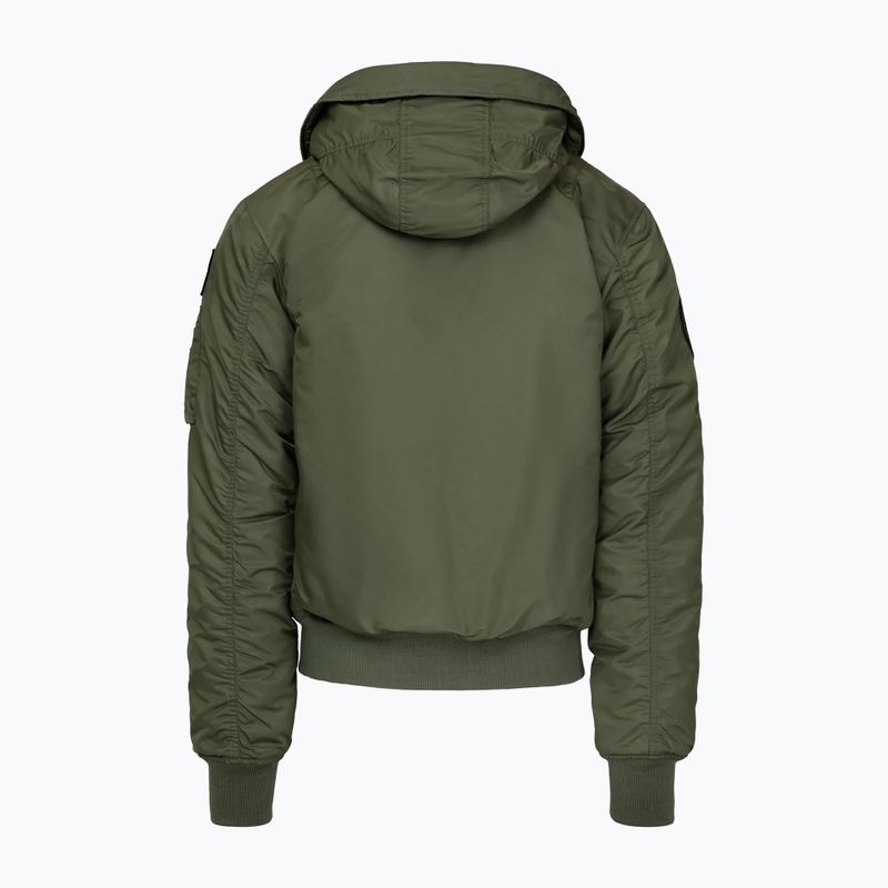 Geacă pentru bărbați Pitbull Sherpa Hooded Bomber olive 6