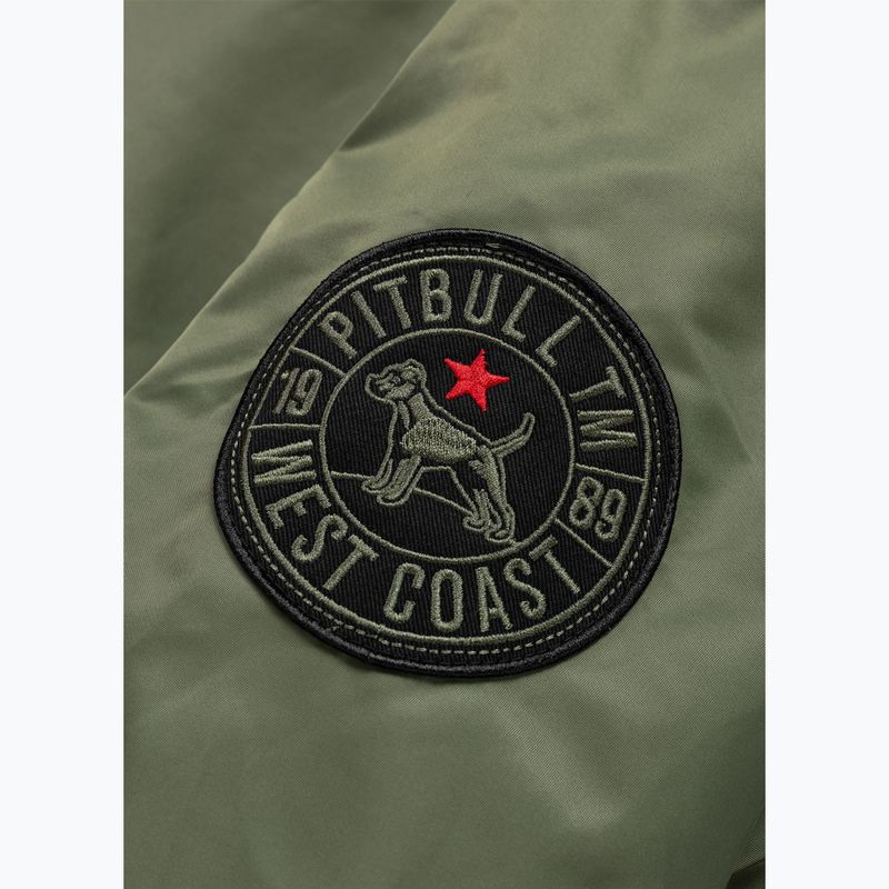 Geacă pentru bărbați Pitbull Sherpa Hooded Bomber olive 10
