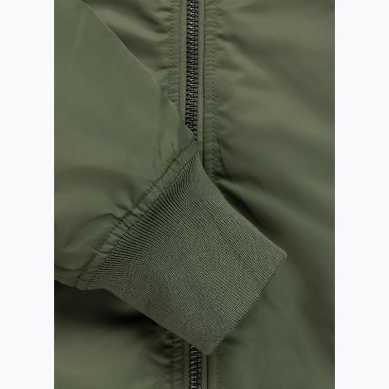 Geacă pentru bărbați Pitbull Sherpa Hooded Bomber olive 11