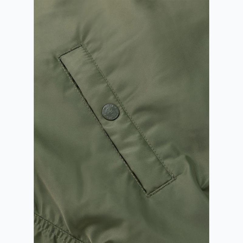 Geacă pentru bărbați Pitbull Sherpa Hooded Bomber olive 12