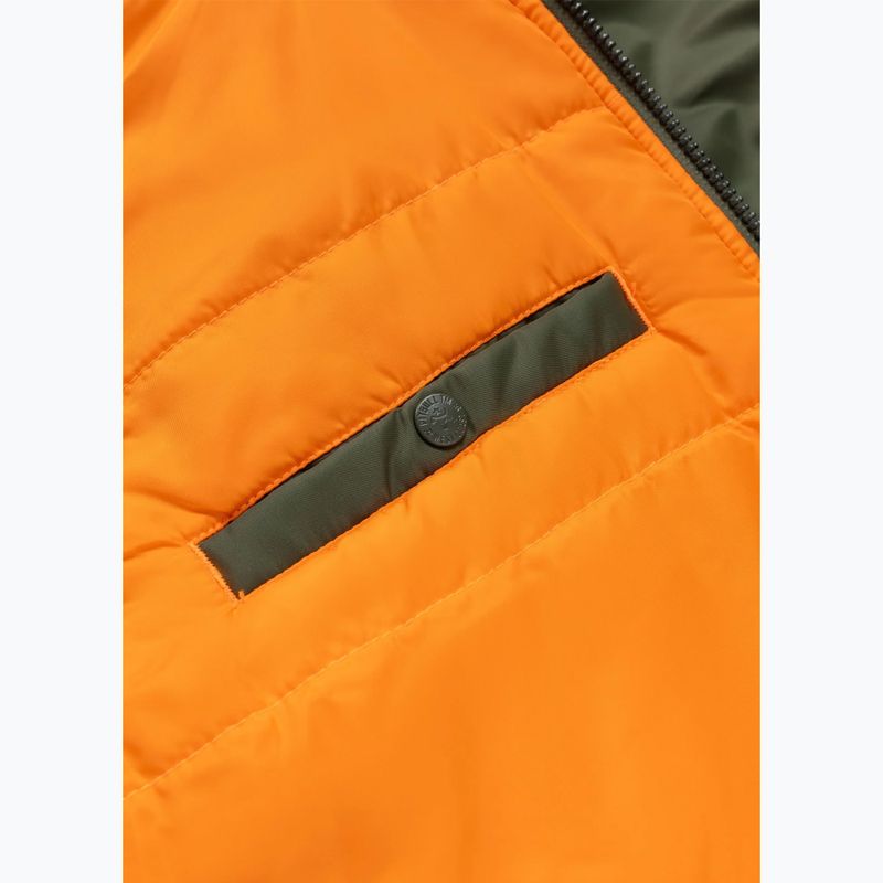 Geacă pentru bărbați Pitbull Sherpa Hooded Bomber olive 13