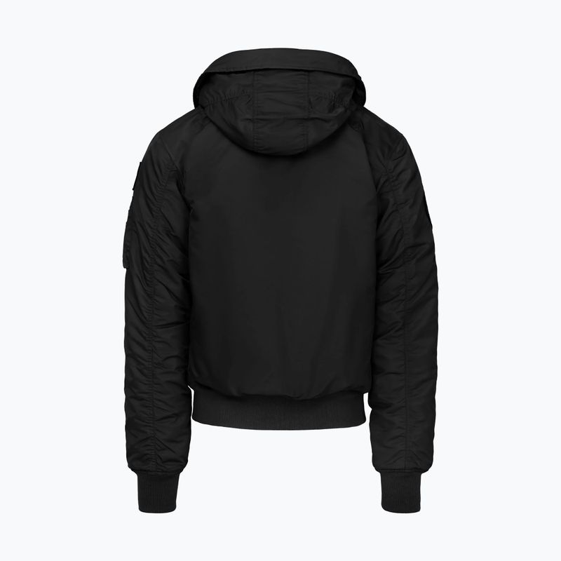 Geacă pentru bărbați Pitbull Sherpa Hooded Bomber black 8