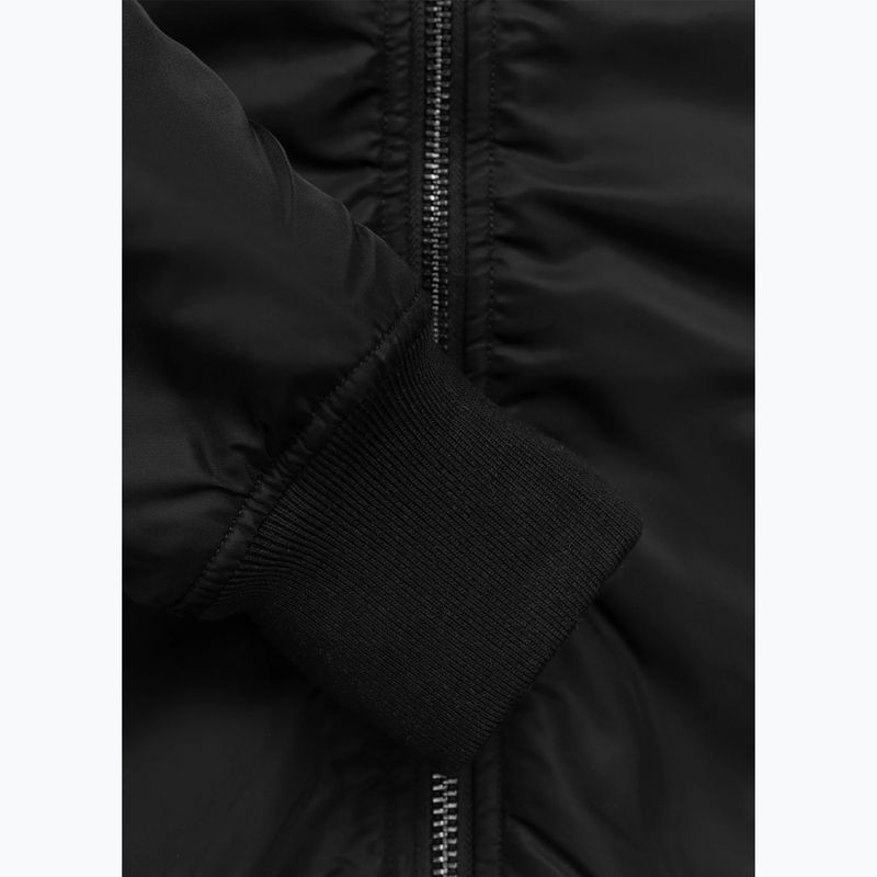 Geacă pentru bărbați Pitbull Sherpa Hooded Bomber black 13