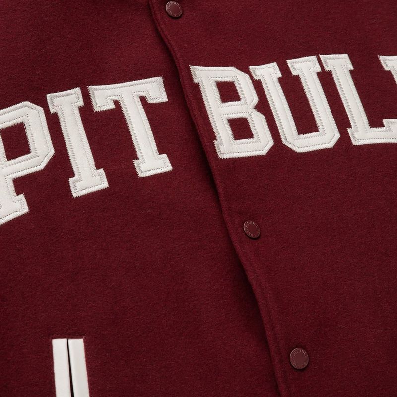 Jachetă pentru bărbați Pitbull West Coast Varsity Melton Wilson white 5