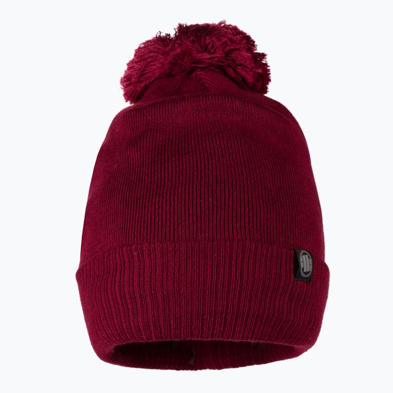 Căciulă de iarnă pentru bărbați Pitbull West Coast Beanie Bubble Small Logo burgundy 2