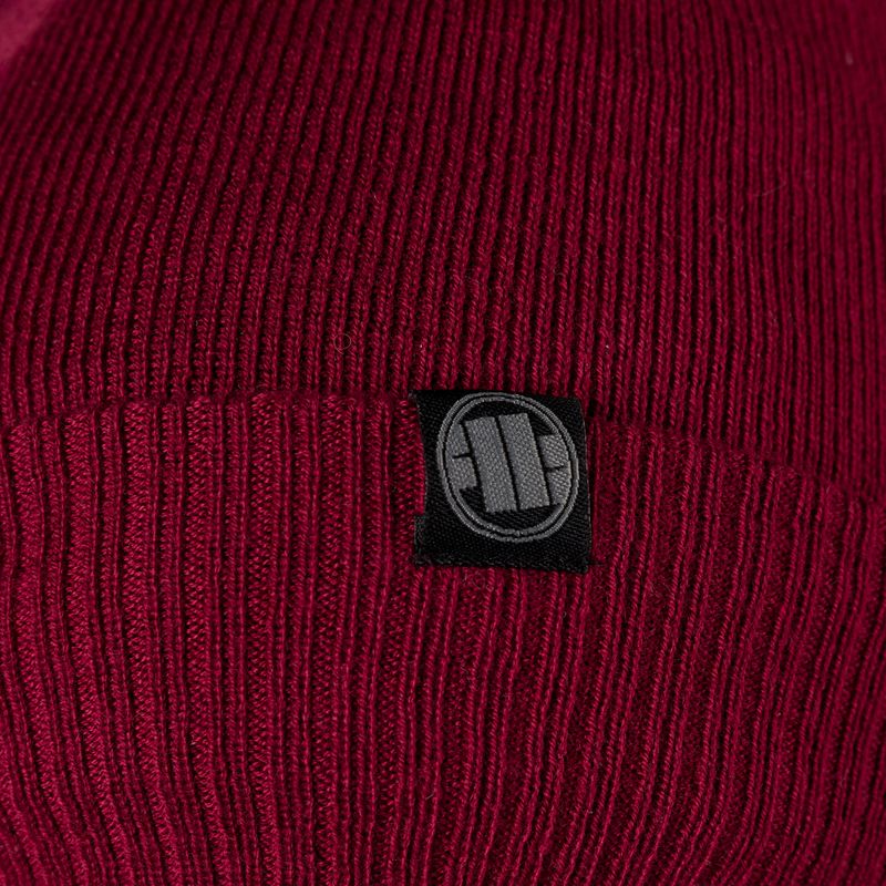Căciulă de iarnă pentru bărbați Pitbull West Coast Beanie Bubble Small Logo burgundy 3