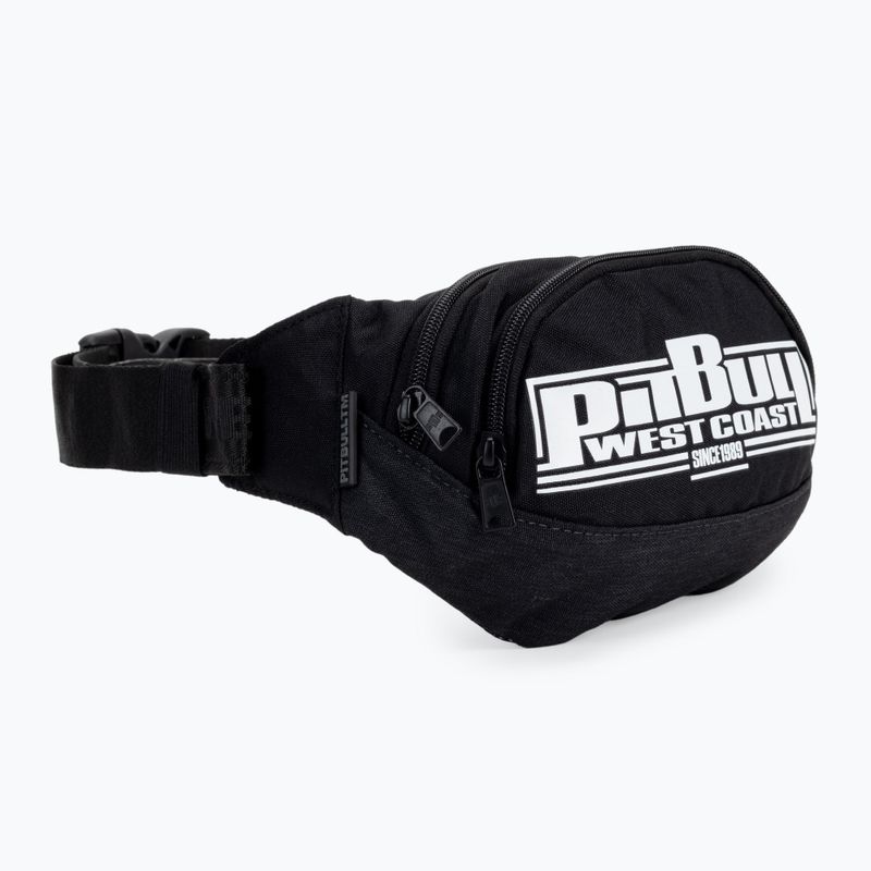 Pungă pentru rinichi Pitbull West Coast Boxing black/white